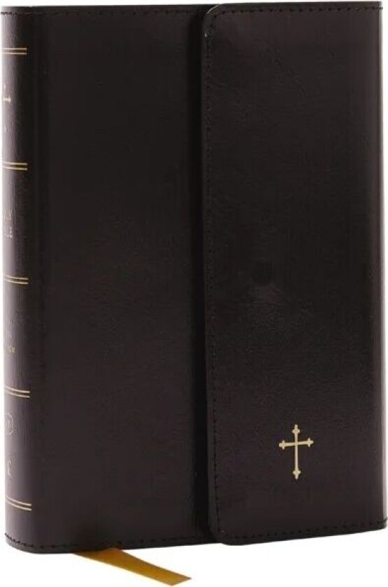 KJV Compact Bible w/ 43,000 Cross References, Black Leatherflex with flap, Red Letter, Comfort Print av Thomas Nelson