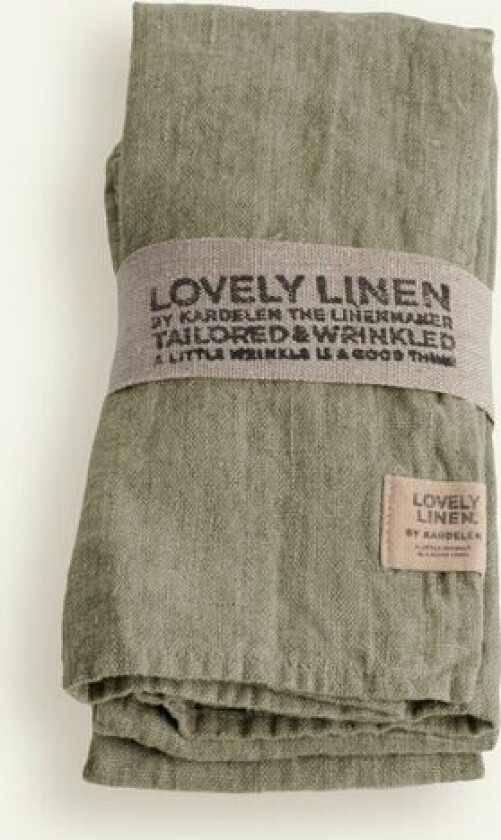 Lovely Linen Lovely serviett 45 x 45 cm 4-pk, Avocado