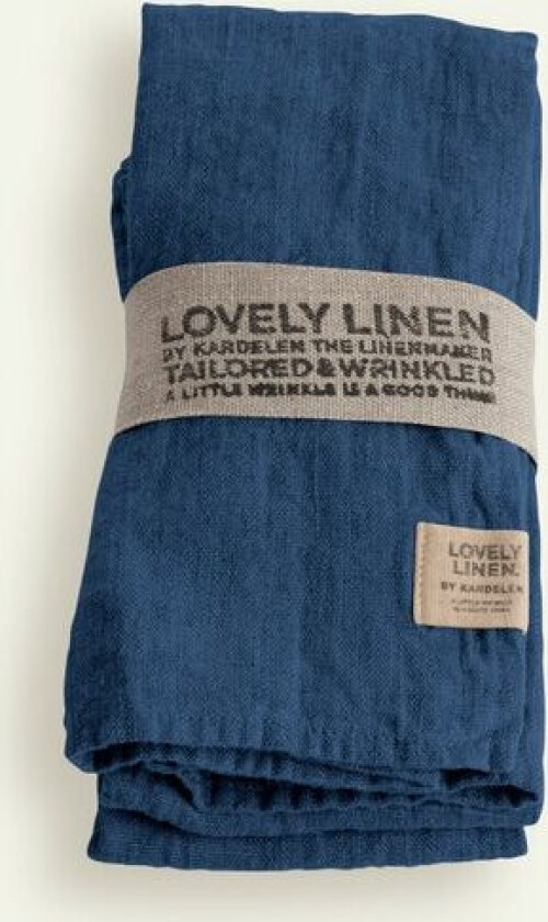 Lovely Linen Lovely serviett 45 x 45 cm 4-pk, Denim Blue