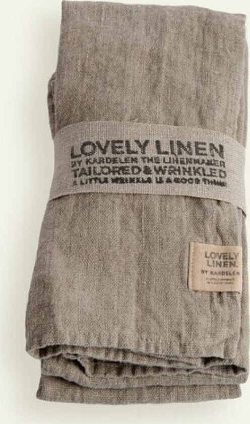 Lovely Linen Lovely serviett 45 x 45 cm 4-pk, Natural Beige