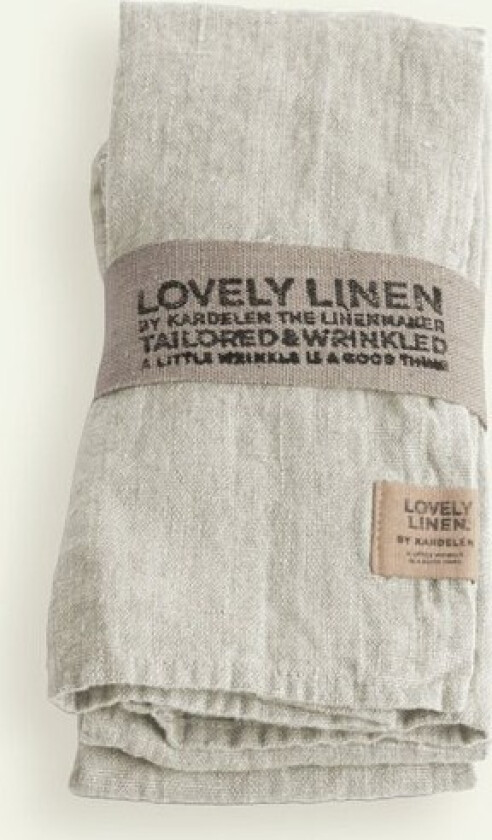 Lovely Linen Lovely serviett 45 x 45 cm 4-pk, Light Grey