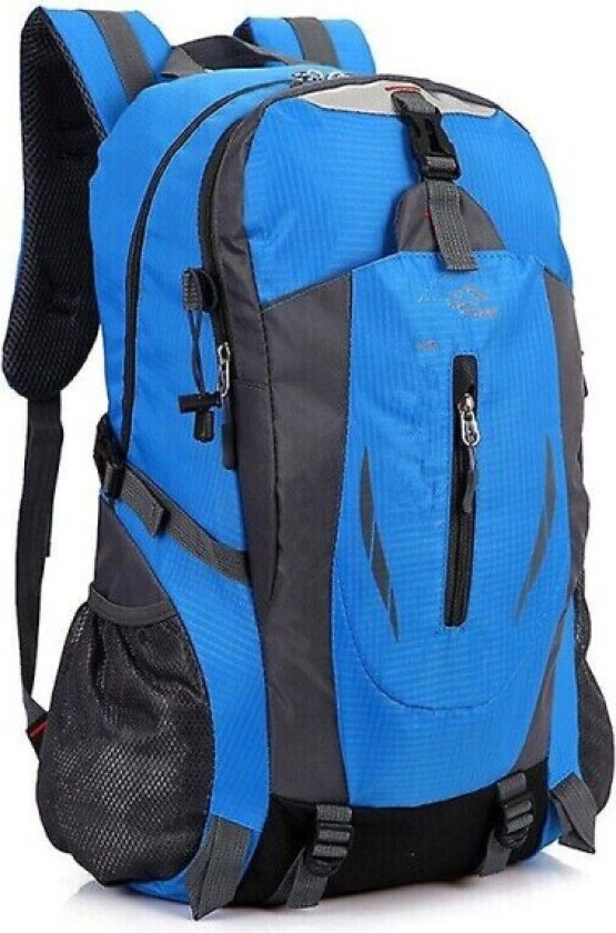 40L Stor vanntett ryggsekk Camping Fotturer Turer Utendørs Reise Ryggsekk Blue