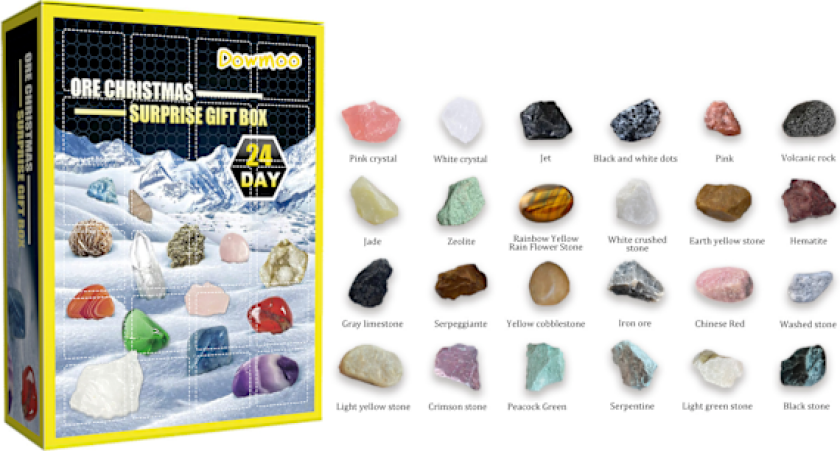 NATIONAL GEOGRAPHIC Edelstensadventskalender - 2024 Adventskalender, Mini Edelstensadventskalender