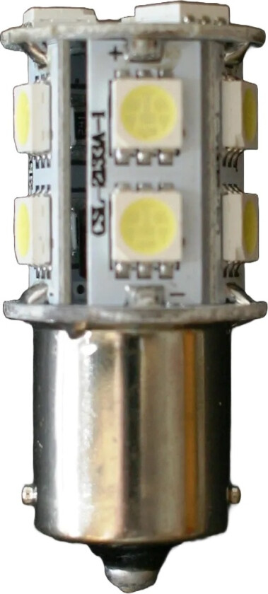 Lyspære LED12v BA15S 13smd LED 3w