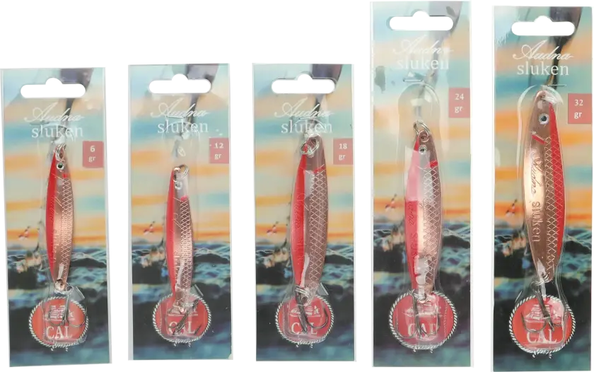 Audna-sluken CAL 24gr Kobber/rød
