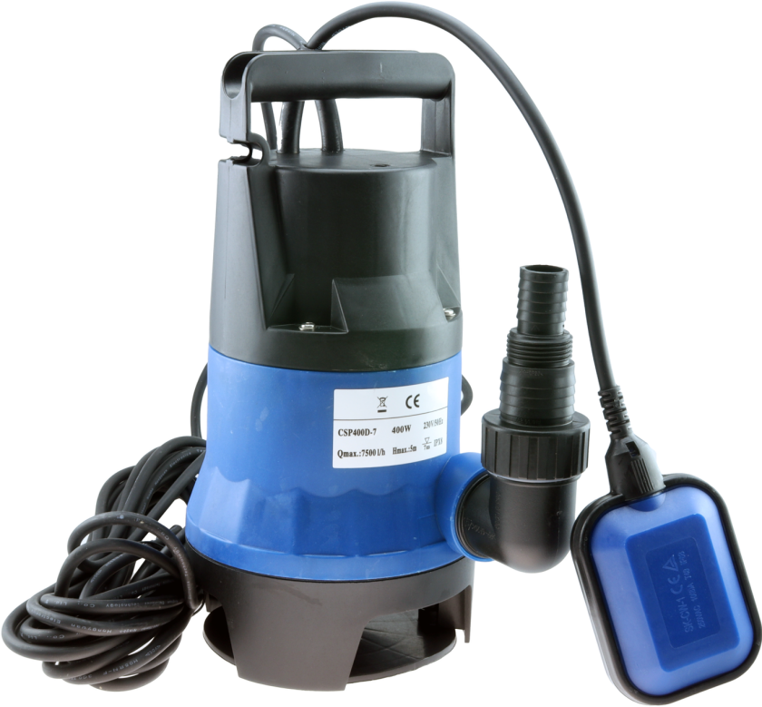 Lensepumpe 220v, 400w 7500ltr/t