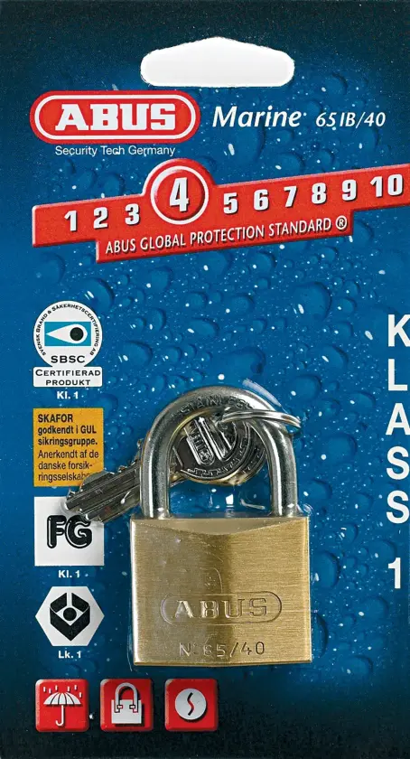 Hengelås Abus 85/50 FG KL.1 85/50 C/ESF