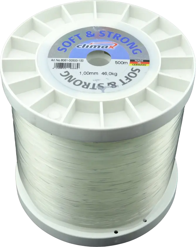 Sene Climax Perlon 1,00mm 500m hvit Soft & Strong 46kg