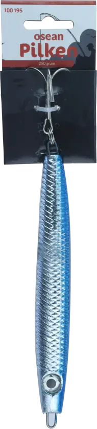 Pilken 250gr sølv/blå