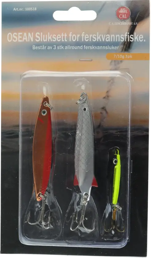 Sluksett Ferskvann 3 stk