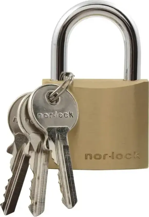 Hengelås messing 30mm Nor- Lock