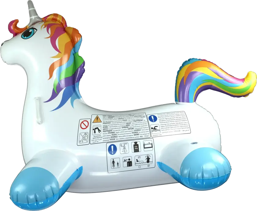 Badedyr Enhjørning ride-on 105cm
