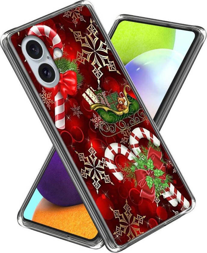 Fleksibelt Plast Juledeksel for iPhone 16 - Julepinne