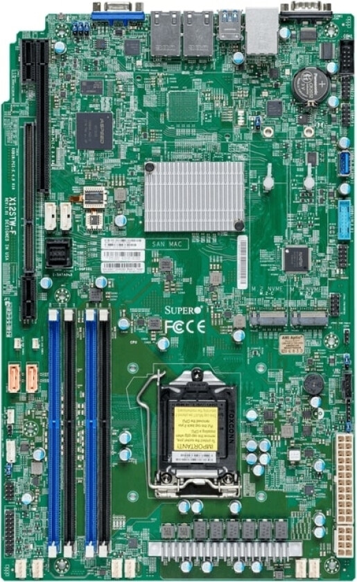 Supermicro X12stw-F - Motherboard - Lga1200-Sockel - C256 Chipsatz - Usb 3.2 Gen 1, Usb 3.2 Gen 2 - 2 X Gigabit Lan - Onboard-Grafik - Für Scla15tqc