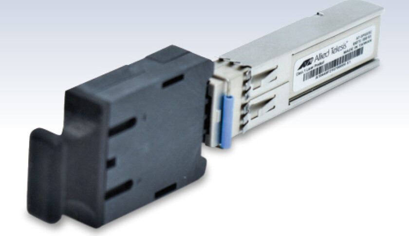 Allied Telesis At Spsx/Sc - Sfp (Mini-Gbic) Transceivermodul - 1Gbe - 100Base-Fx - Sc Flermodus - Opp Til 550 M - 850 Nm - Taa-Samsvar
