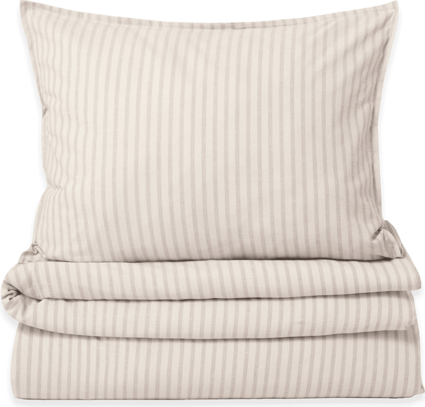 Garbo&Friends Stripe Mauve sengesett 150x210 cm/50x60 cm