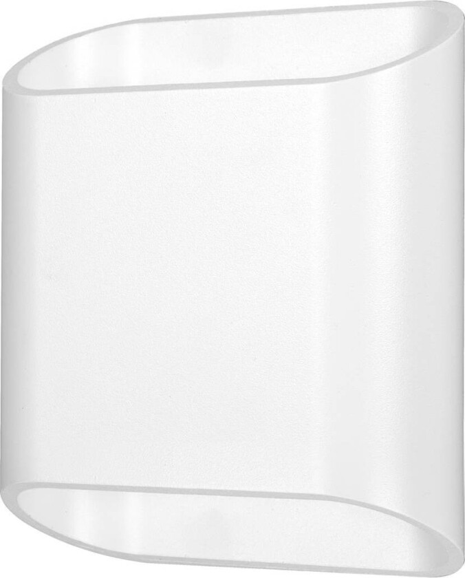 Utendørs LED-vegglampe, hvit, opp & ned, CCT, dimbar, aluminium, glass