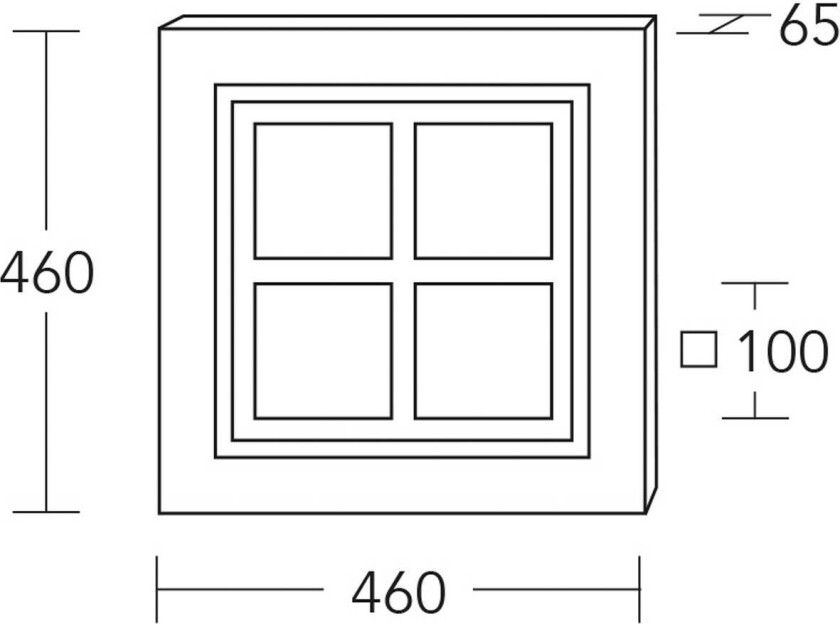 LED-taklampe Heart of Mio, tre, dimbar