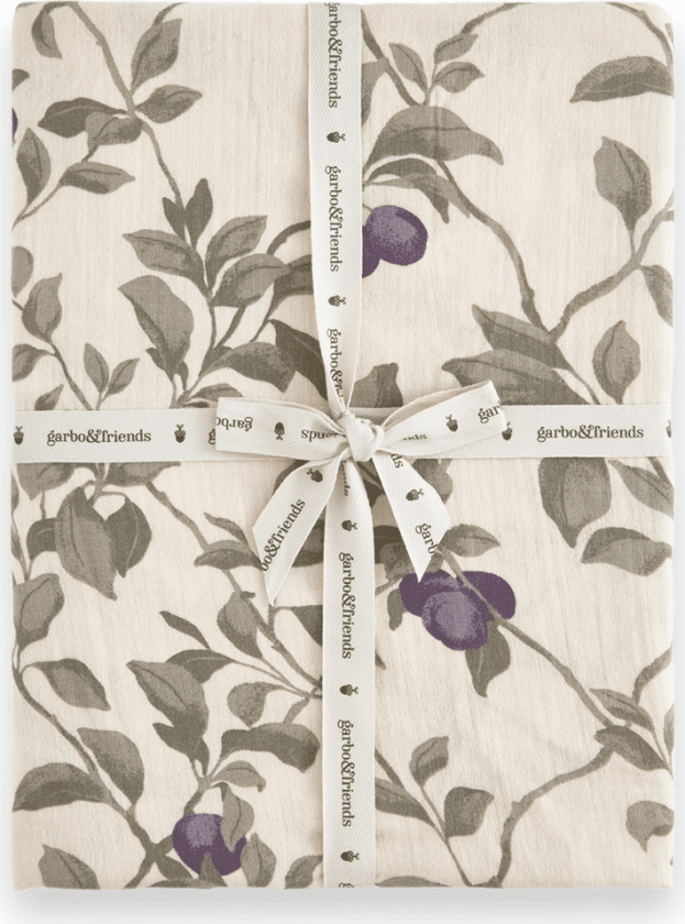 Garbo&Friends Plum Muslin dra-på-laken 140x200x30 cm