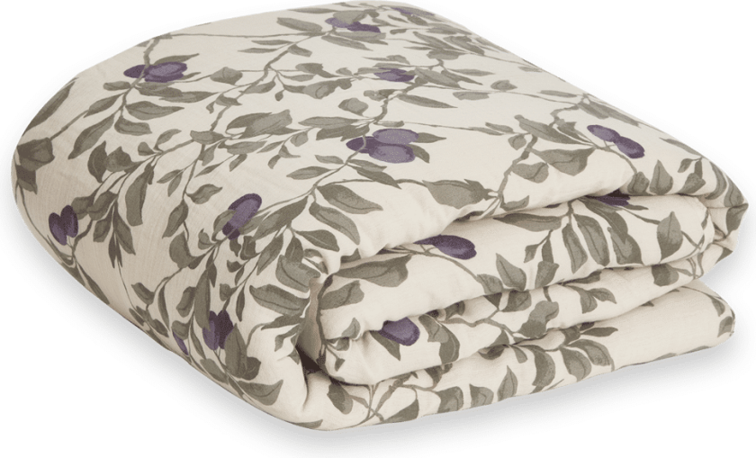 Garbo&Friends Plum Muslin vattert pledd 100 x 140 cm