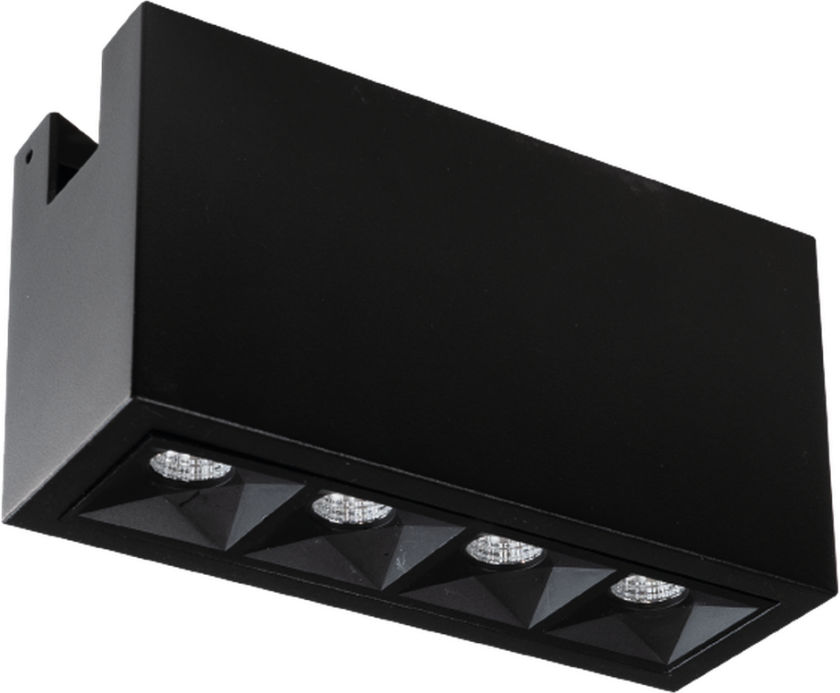 Zip Inspire 150 4 lys 470lm 2700K Ra 98 Faseavsnitt 8W LED - Svart