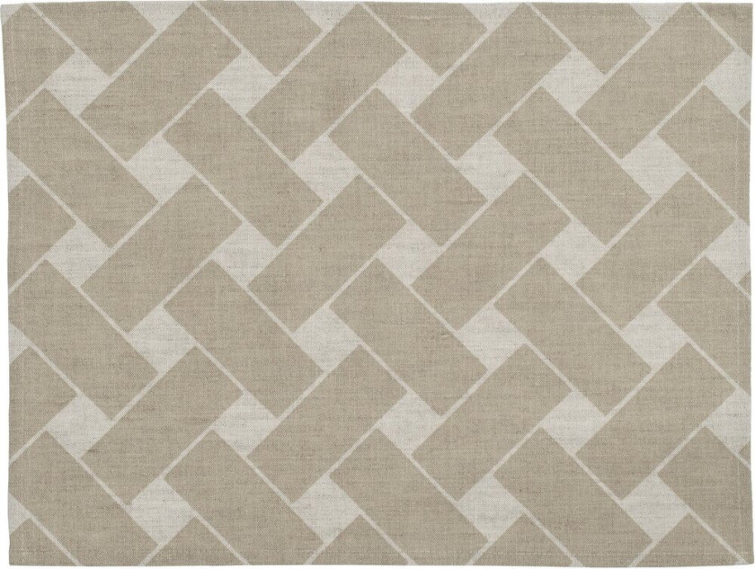 Korg XL bordbrikke 34x45 cm 2-pk Natur-taupe