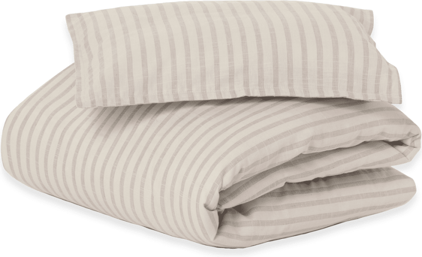 Garbo&Friends Stripe Mauve sengesett junior 100x140 cm/40x60 cm