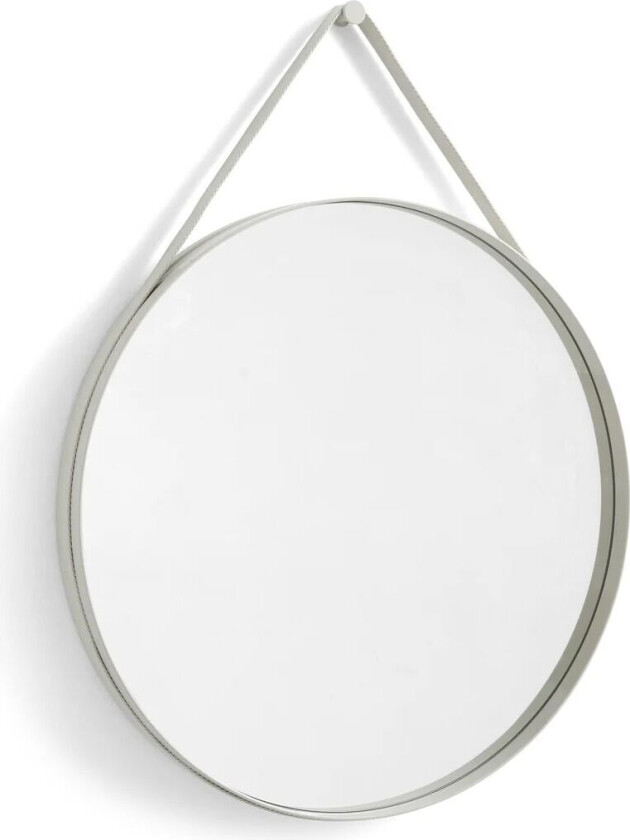 Strap Mirror speil Ø 70 cm Light grey