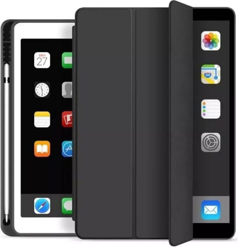 Tech-Protect iPad 10.2" (2021 / 2020 / 2019) Tech-Protect SC Tri-fold Deksel - Svart