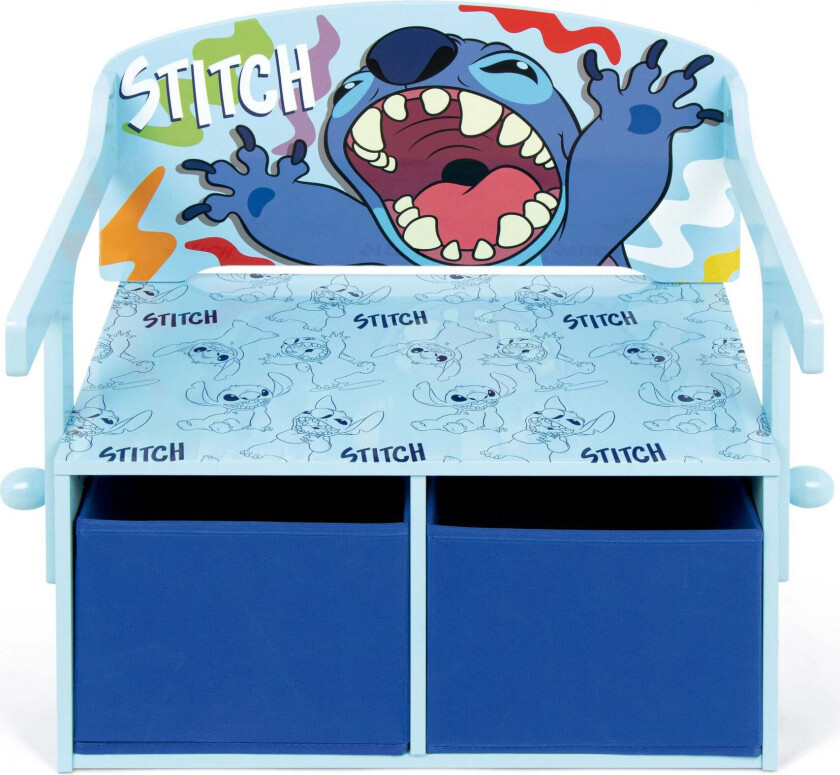 Disney Lilo & Stitch Oppbevaringsbenk, Blå - Sittemøbler - MDF