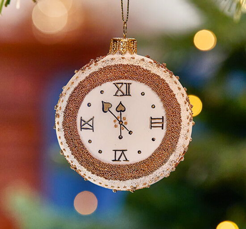 Orville klokke juletre dekorasjon hvit