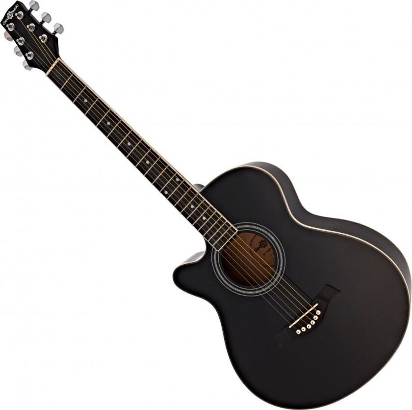 Gear4Music Student Left Handed Acoustic Guitar by Gear4music Black