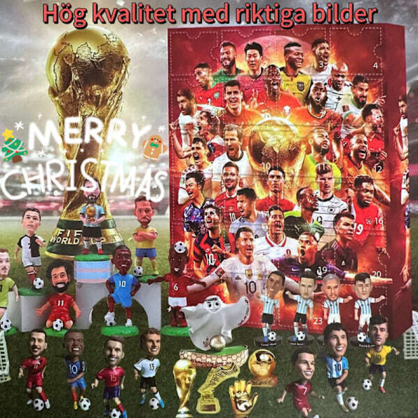 VM-Adventskalender 2024 Jul Blind Box Messi, Cairo, Mbappe, etc