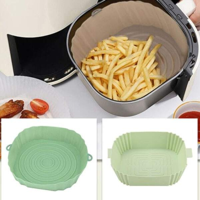 Airfryer Silikonform - Kurv for airfryer Turkis Tykk (100g)