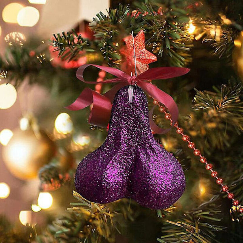 Julekuler Hengedekorasjoner Kreative Juletrepynt purple