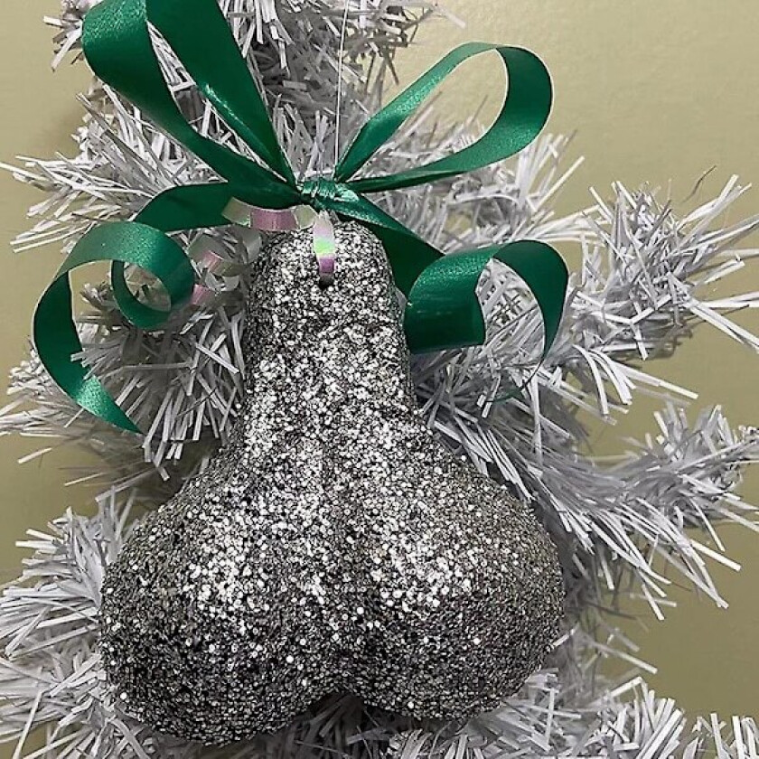 Julekuler Hengedekorasjoner Kreative Juletrepynt silvery