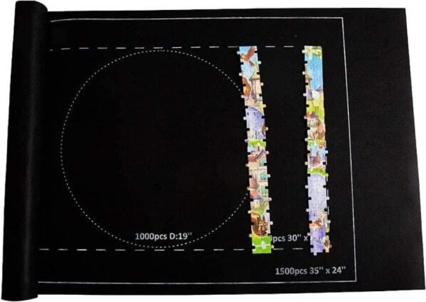 Puslespillmatte, puslespillrull, oppbevaringsmatte for opptil 1500 brikker, 46\" x 26\"""