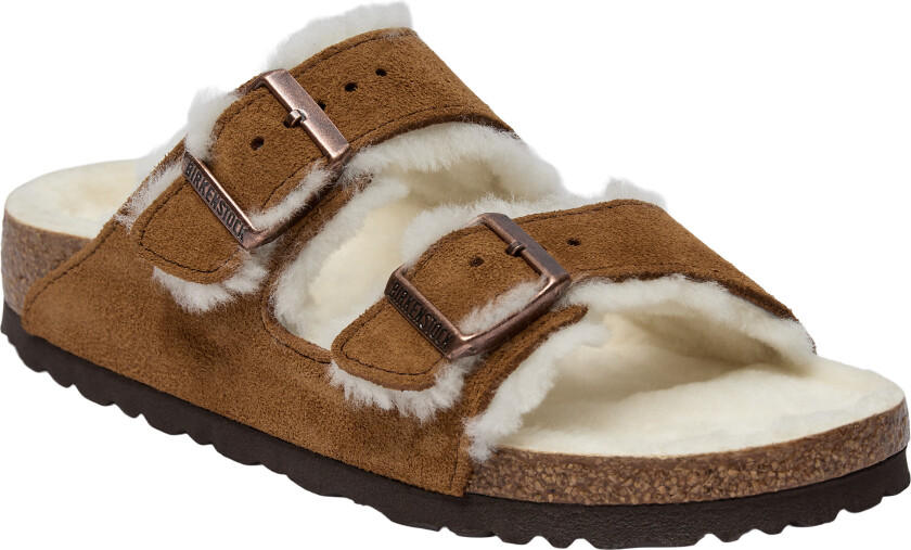 Arizona Shearling Leve Mink LAF Kvinde Flate Sandaler Str 35