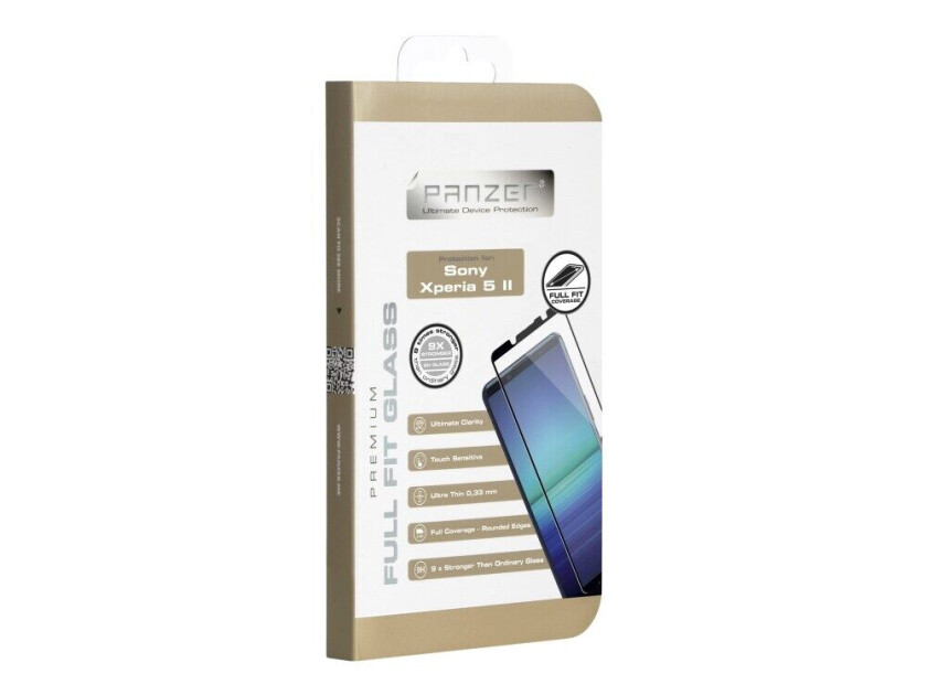 PANZER Sony Xperia 5 II PANZER Premium Full-Fit Glass - Svart Ramme