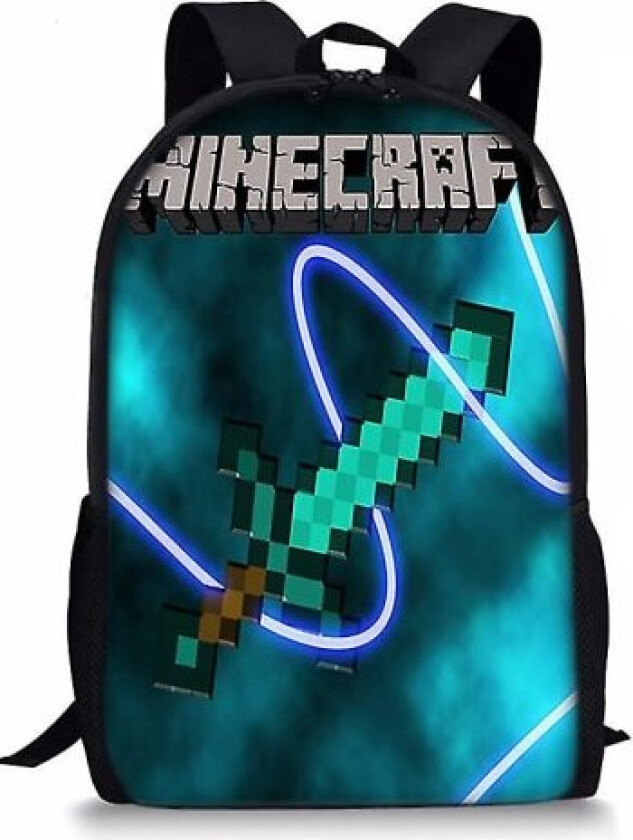 Minecraft Trykt Barn Ryggsekk Skoleveske Ryggsekk Reisevesker-5(D)