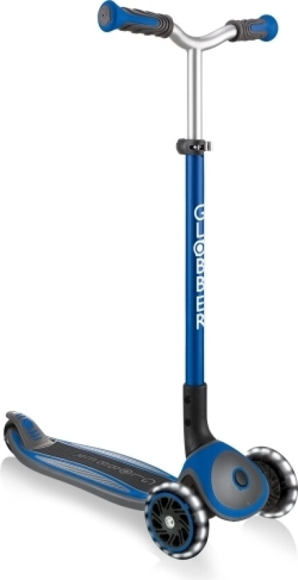 Globber Master Lights, Barn, Trehjuls Sparkesykkel, Alle Kjønn, Asfalt, 50 Kg, 3 Hjul