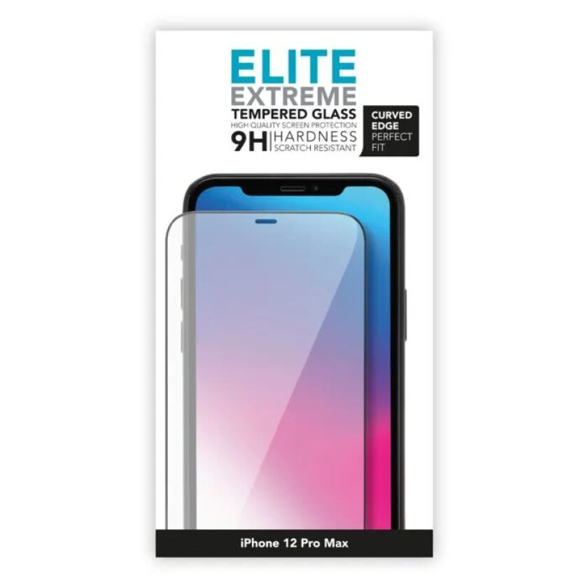 Elite Extreme Curved Skjermbeskytter for iPhone 12 Pro Max