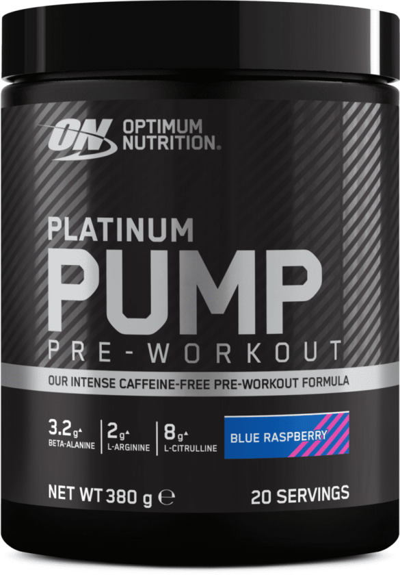 Platinum Pump Pre-workout, pre-workout-pulver Blue Raspberry