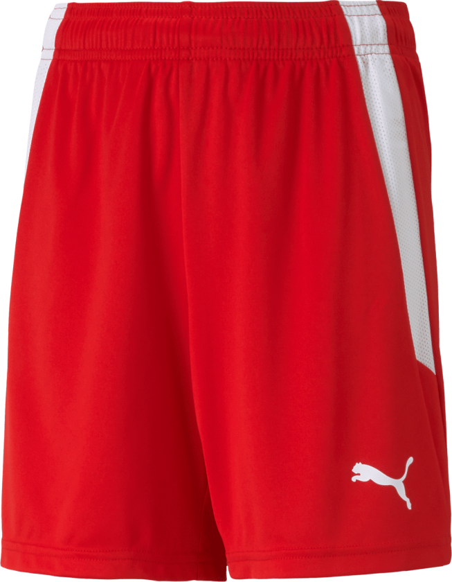 teamLIGA Shorts, fotballshorts junior Red-Puma White