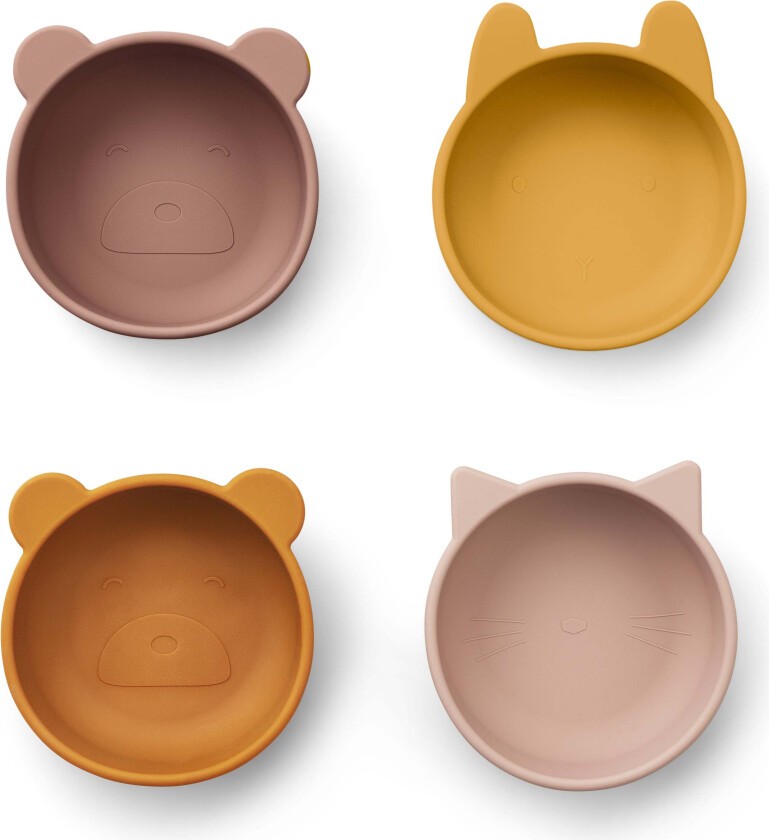 Iggy Skåler Silikon 4-Pack, Rose - Bestikk & Servering - Silikon
