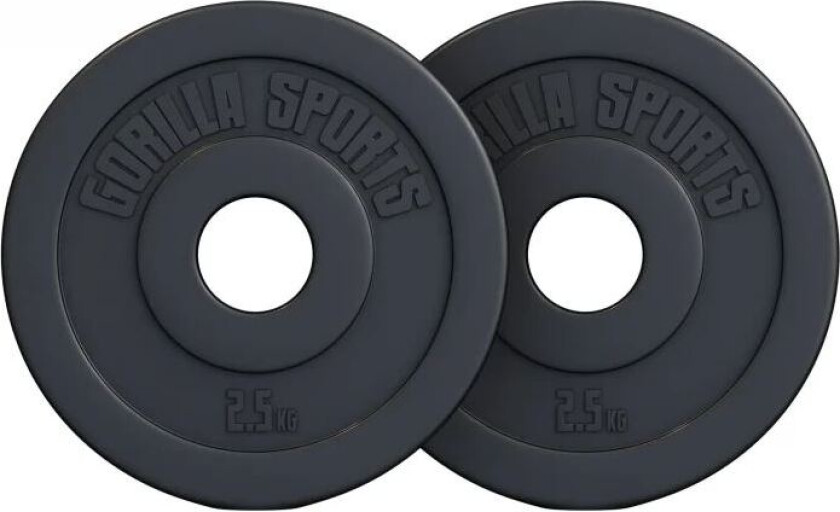 Vægtplader BASIC Cement 51mm - 2 x 2,5 kg