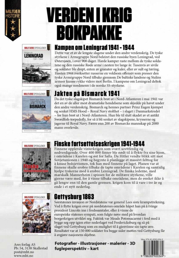 Verden i krig bokpakke av Robert Forczyk, Angus Konstam, Per Erik Olsen