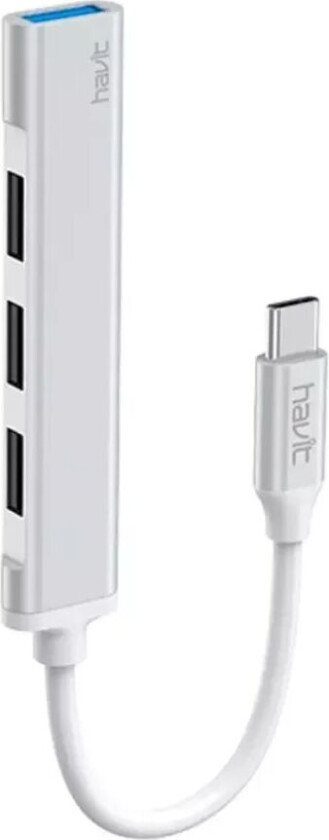 USB-C Multiport Hub - 4 x USB-A - Grå