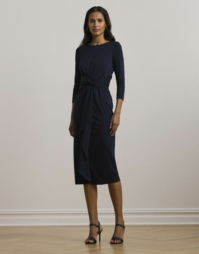 STR Matte Jersey3/4slv-dad Str 32 - Midi Kjoler