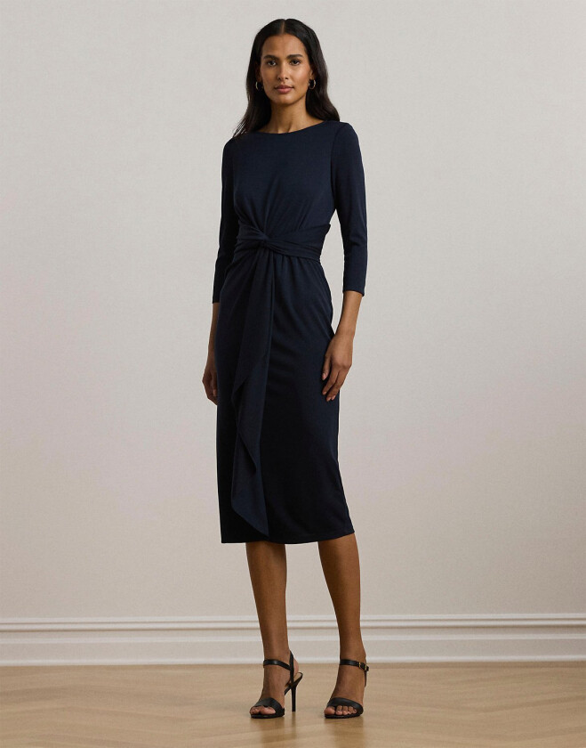 STR Matte Jersey3/4slv-dad Str 38 - Midi Kjoler